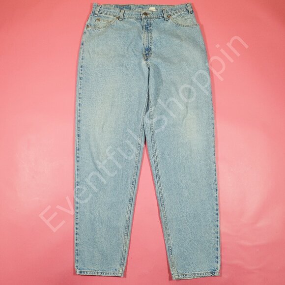 Vintage Levis 560 Jeans Mens 36 Blue Loose Fit Tapered Leg Orange Tab 90s - Picture 2 of 8